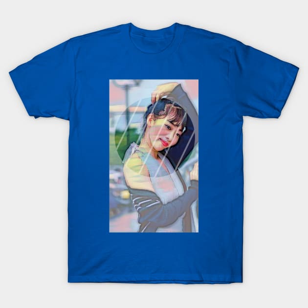 Asian Woman with Bangs (rain) T-Shirt by PersianFMts